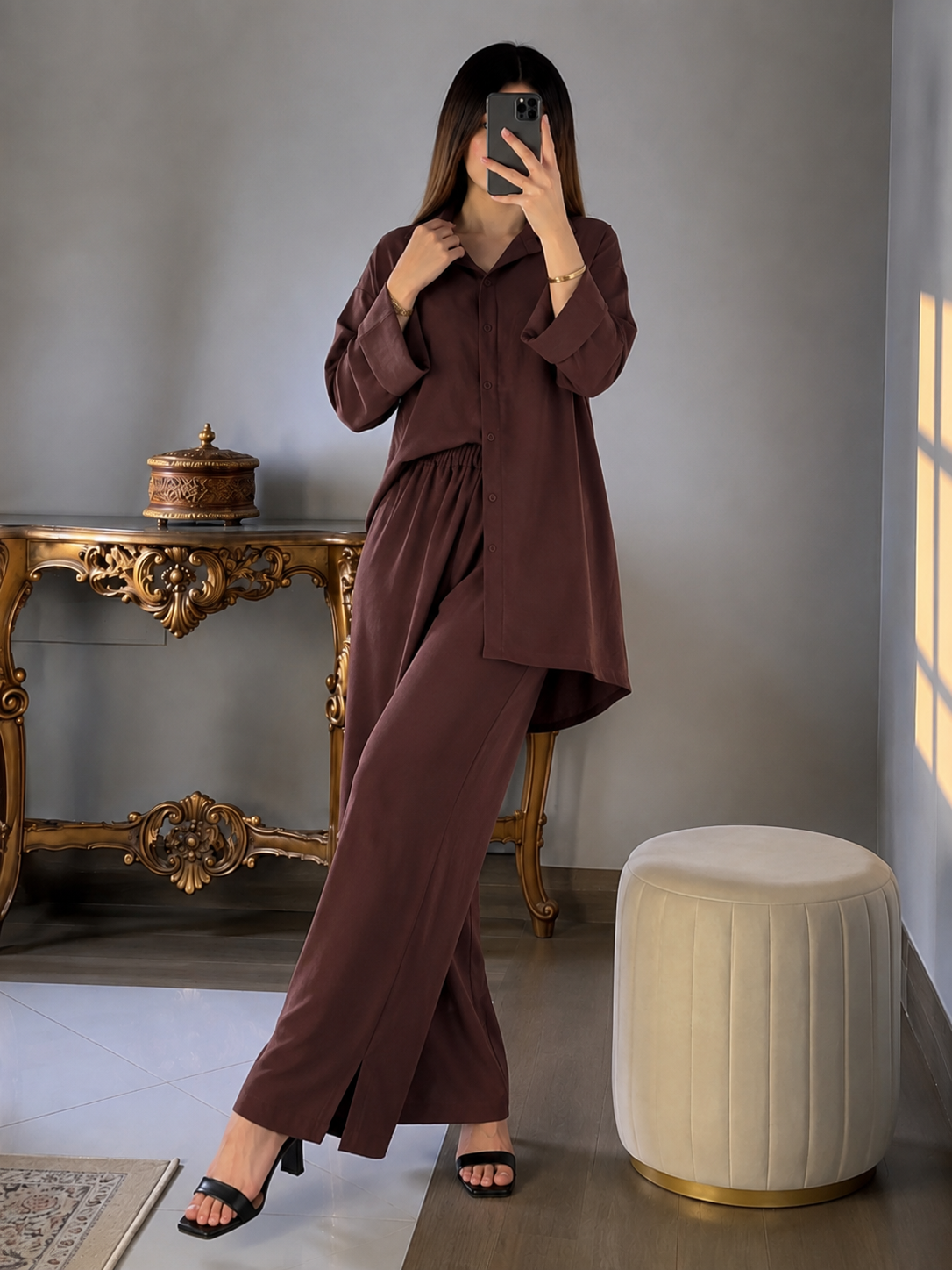 Classic Brown Cord-Set