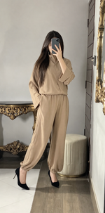Balloon Pent Co-Ordset (Brown)