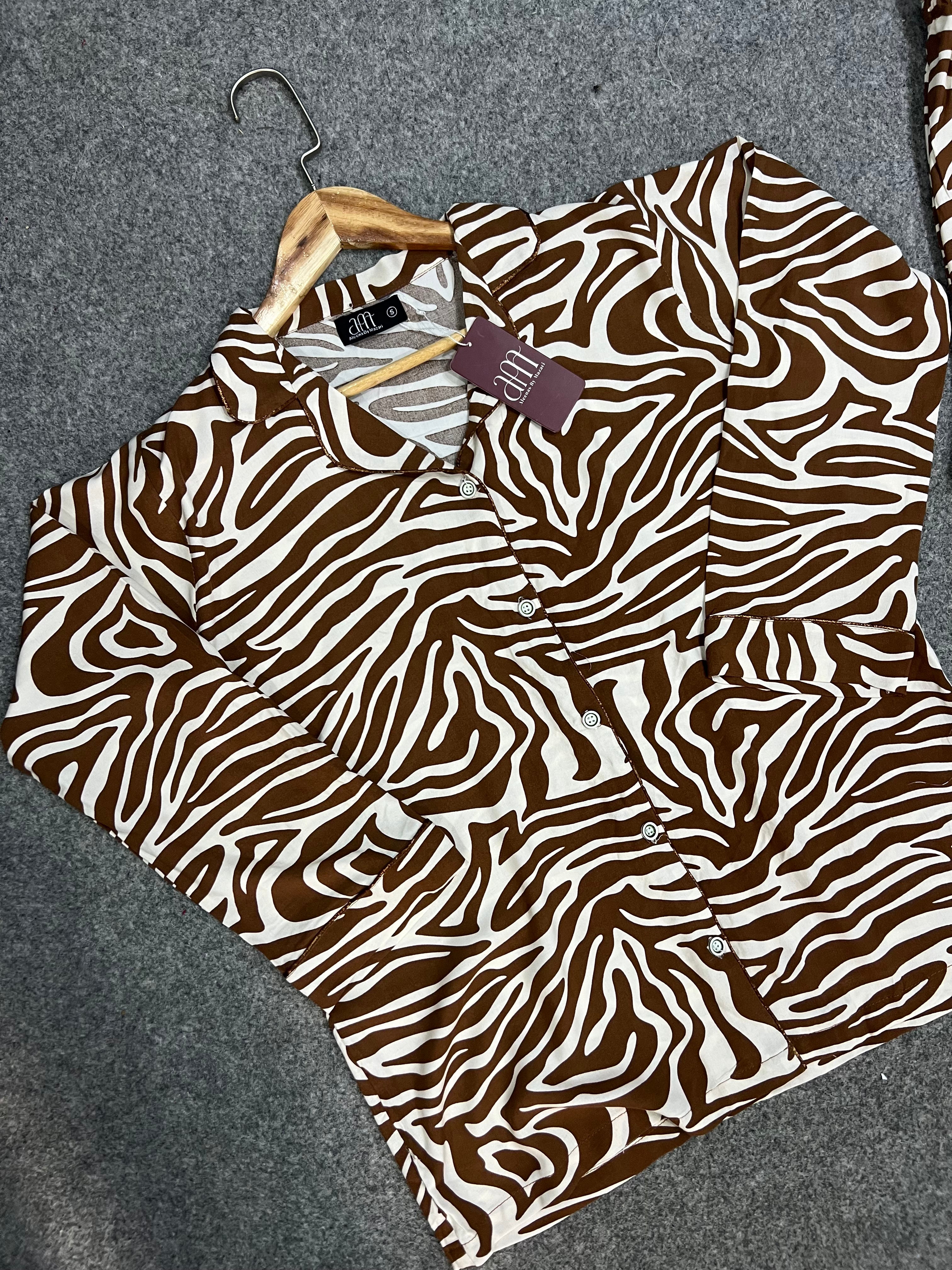 Zebra Print Night Suit