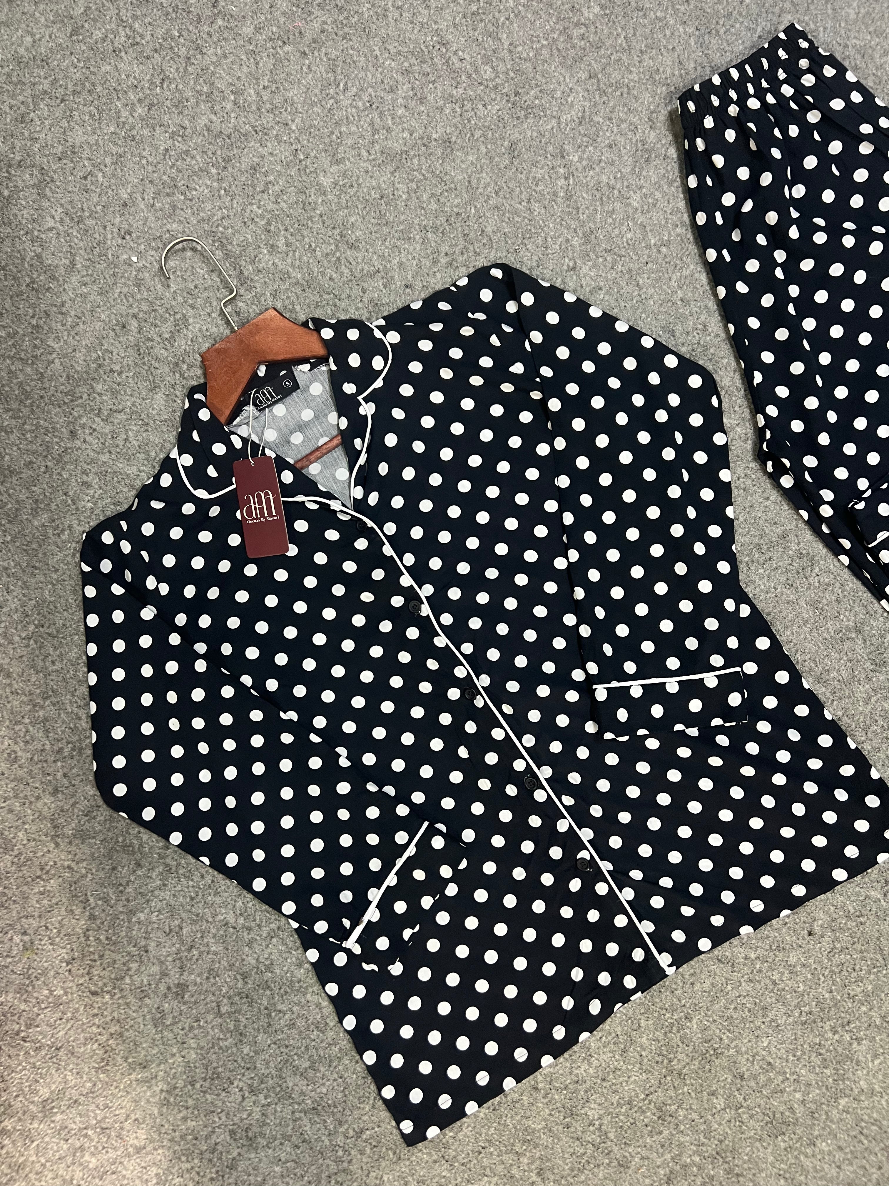 Polka Dot Night Suit