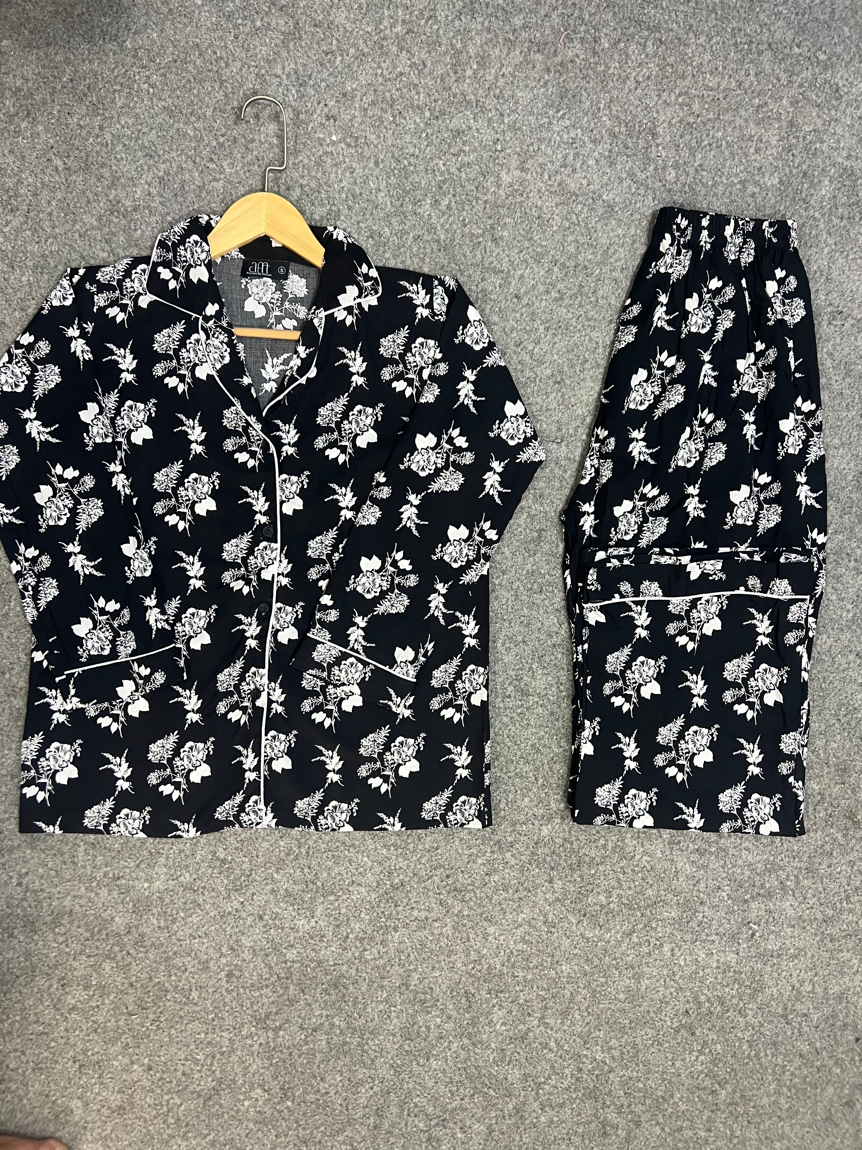 Midnight Bloom Floral Pajama Set