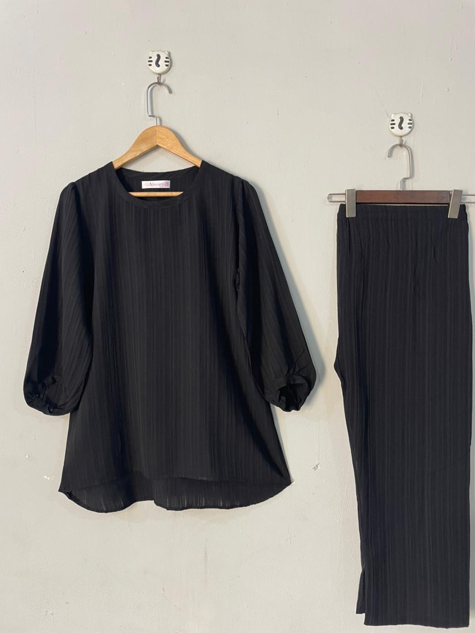Serene Flow Co-Ord set (Black)