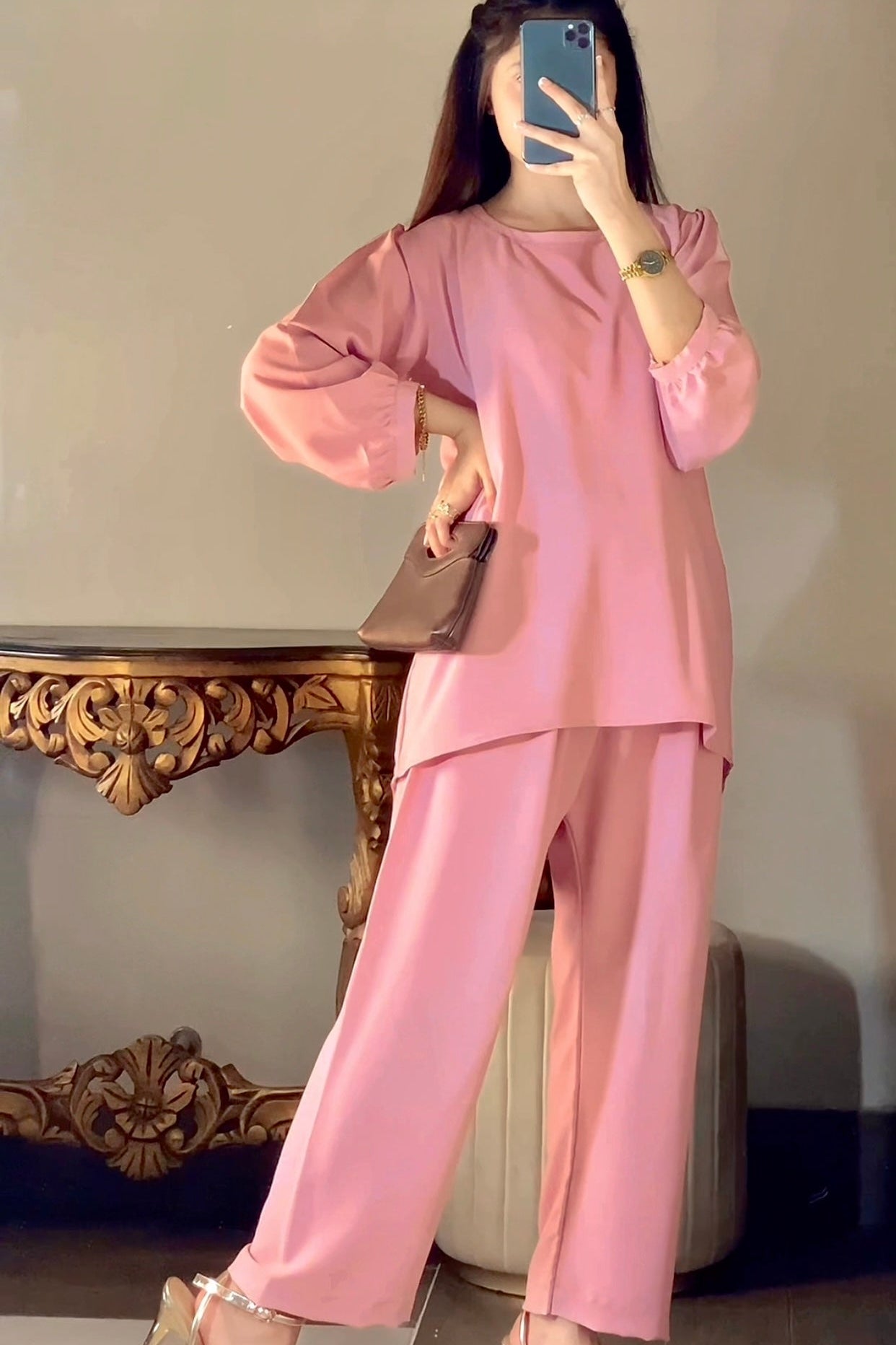 Serene Flow Co-Ord set (Pink)