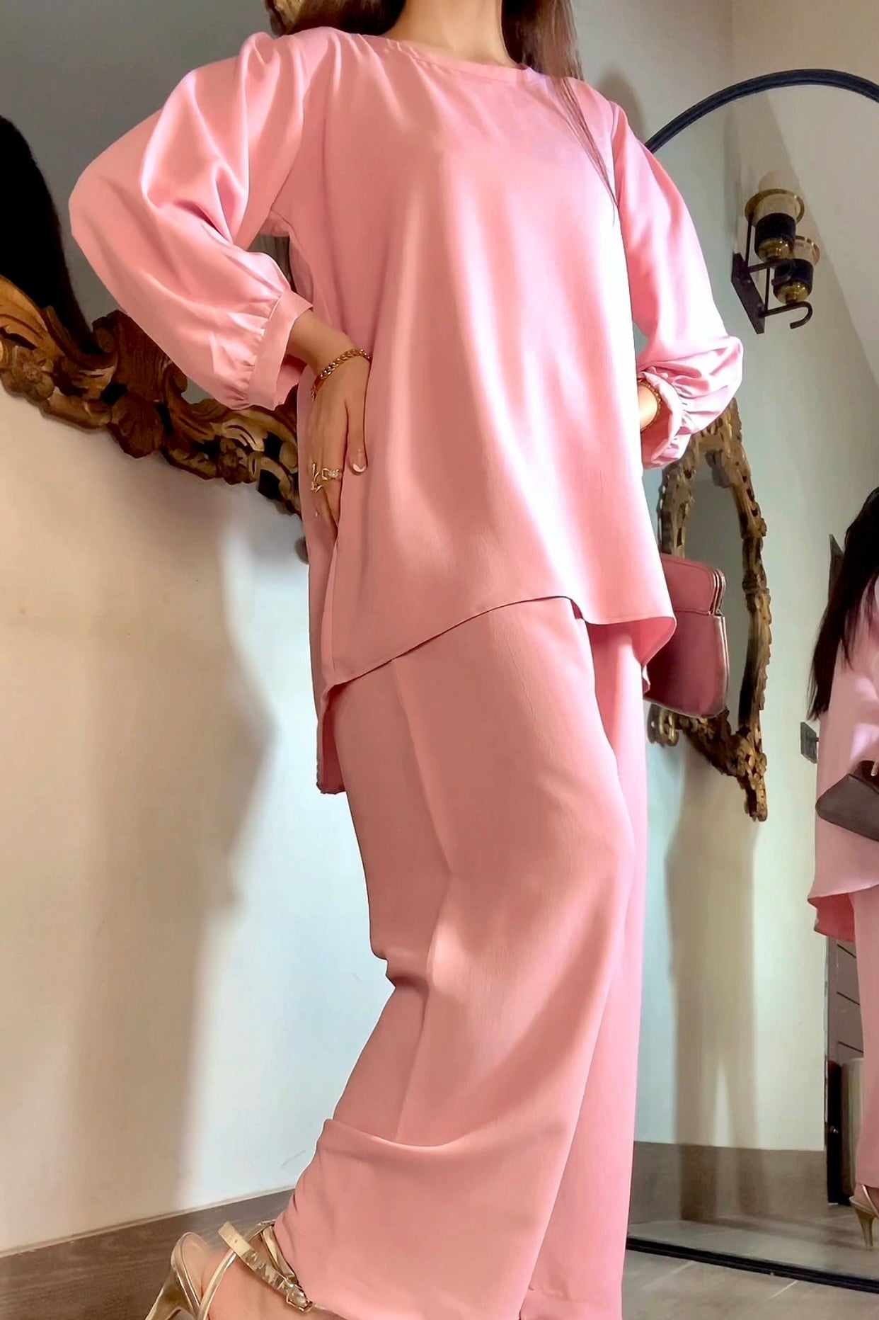 Serene Flow Co-Ord set (Pink)