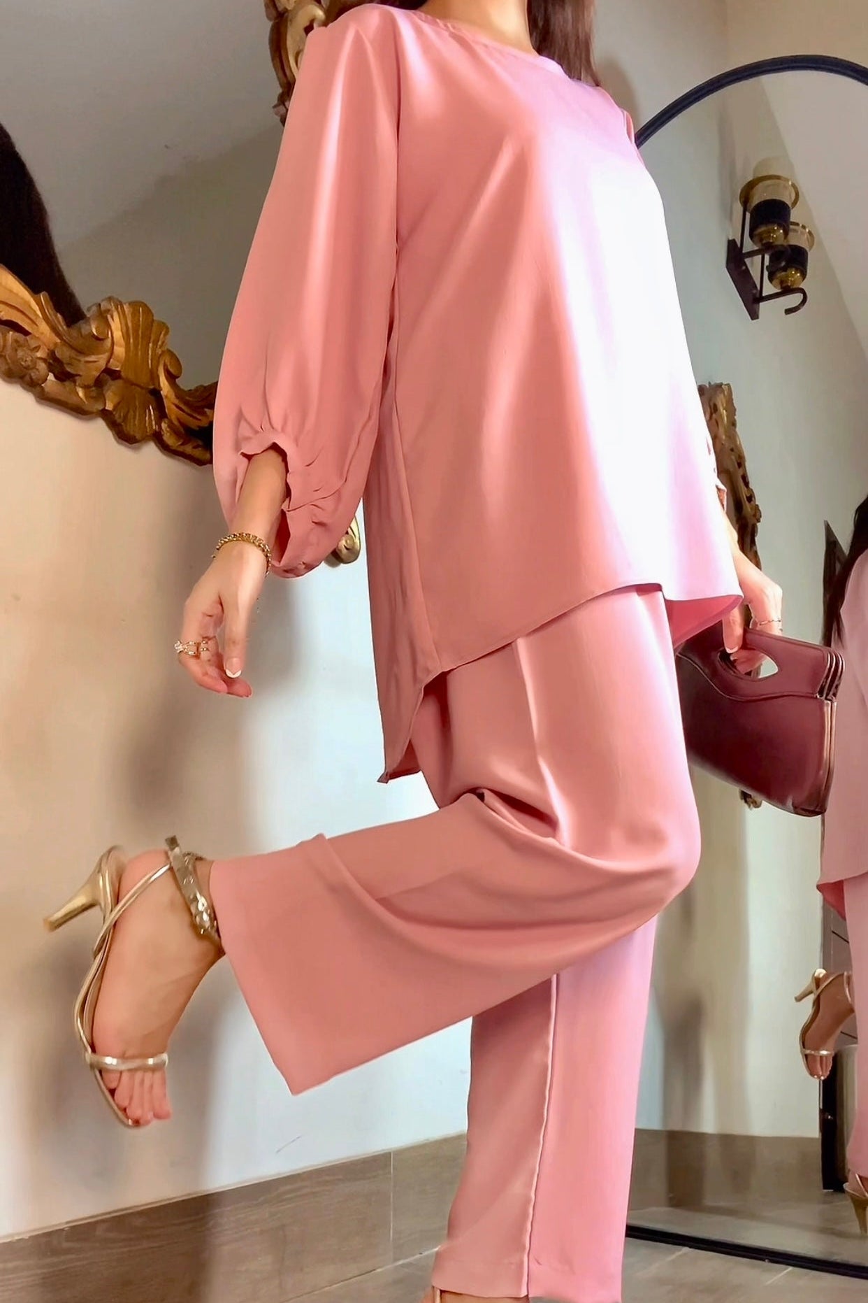 Serene Flow Co-Ord set (Pink)