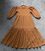 Serenity Textured Maxi Dress (Mocha)