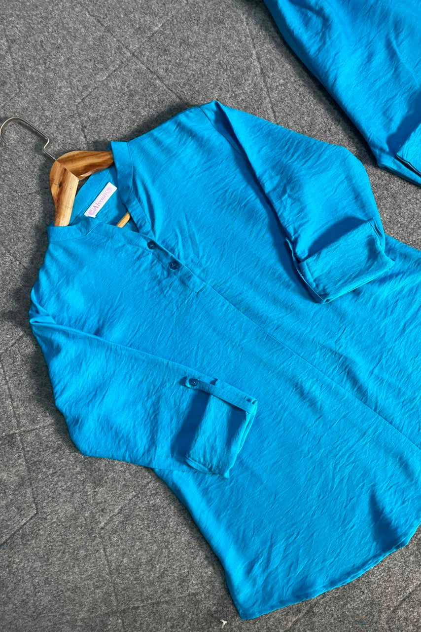 Luna Co-Ord Set –Aqua Blue