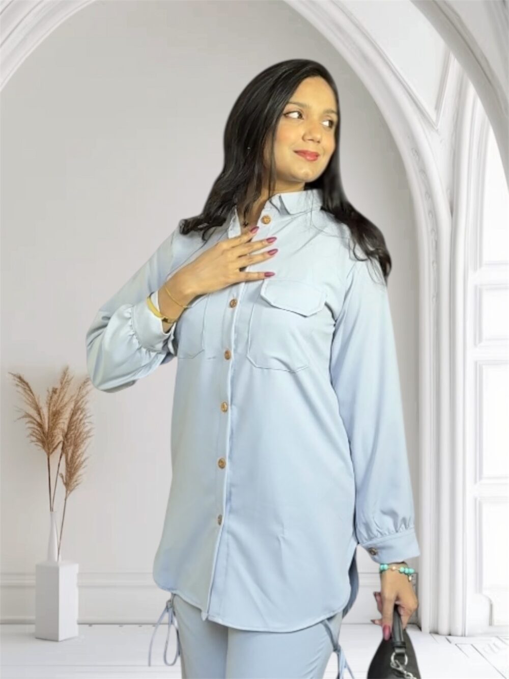 Ladies western co-ord set with front pockets - Image 3