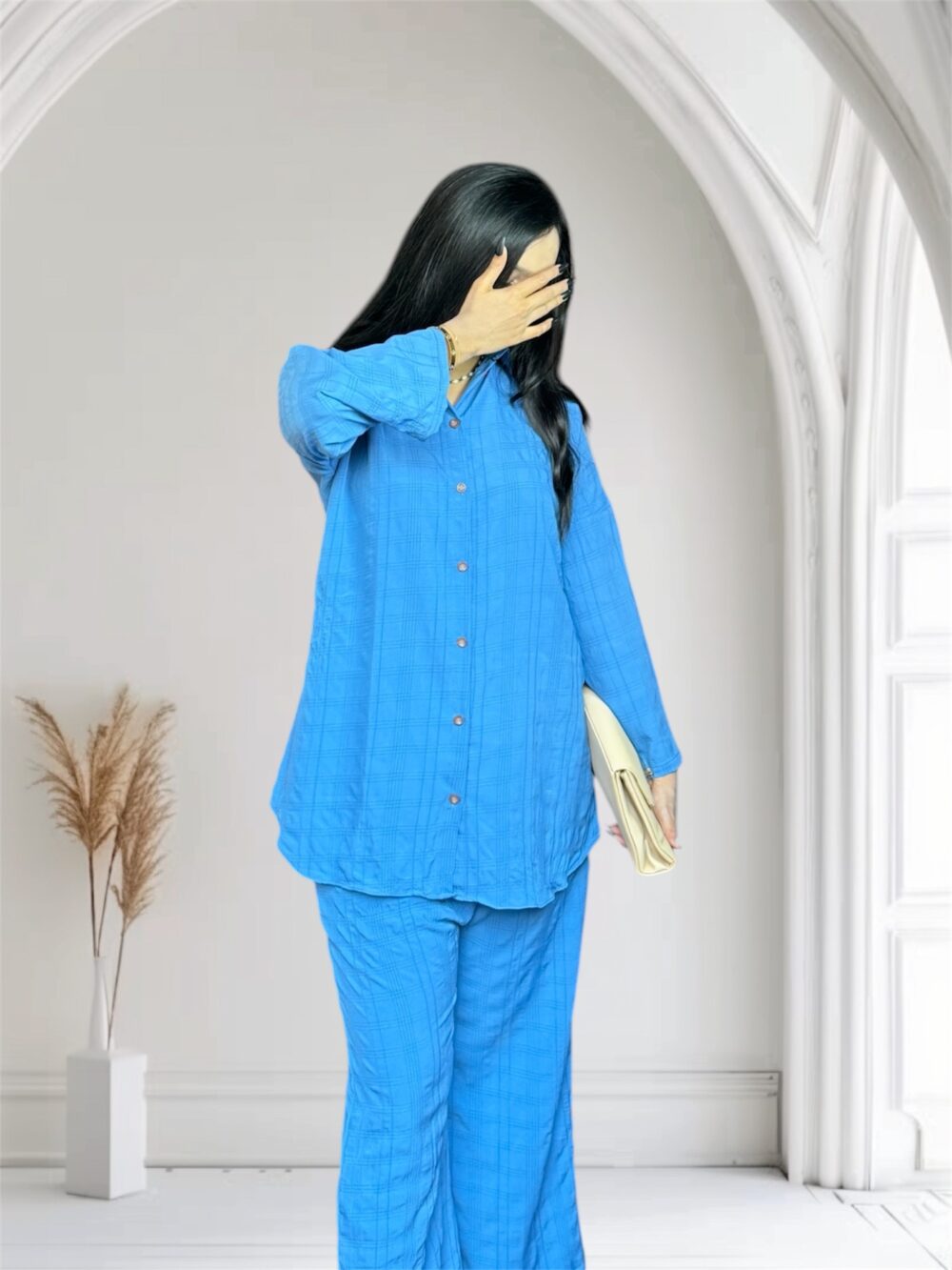 Ladies Western Co-ord Set (Blue ) - Image 6