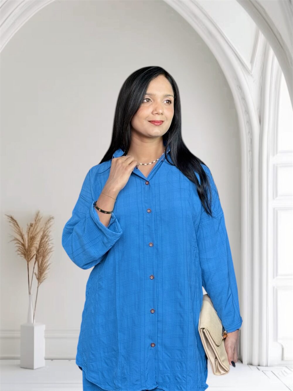 Ladies Western Co-ord Set (Blue ) - Image 5