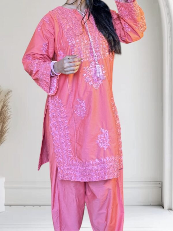 Ladies Embroidered Fershi set