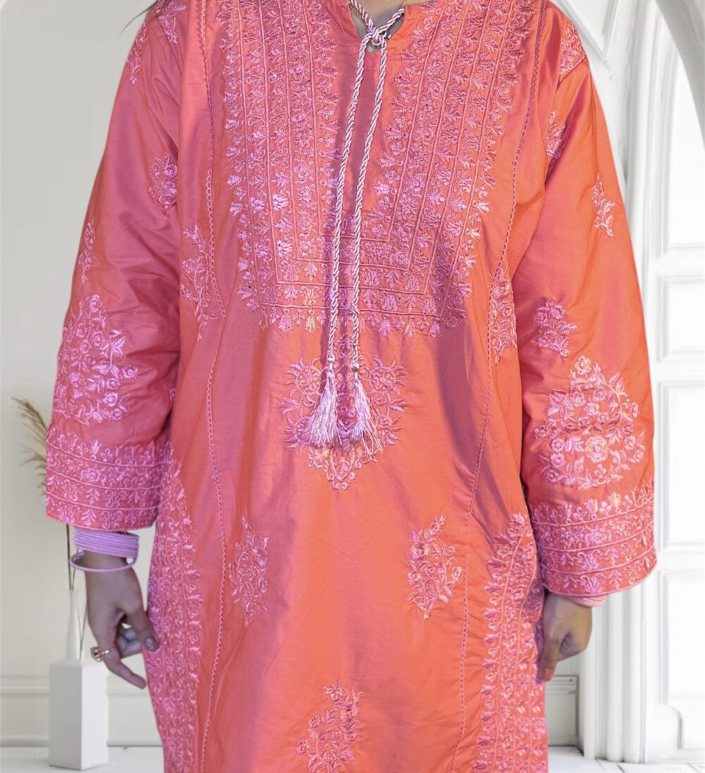 Ladies Embroidered Fershi set - Image 5