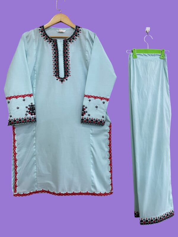 Ladies Embroidered Two Piece